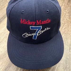 Mickey Mantle Mew York Yankees vintage Navy Blue Baseball Cap